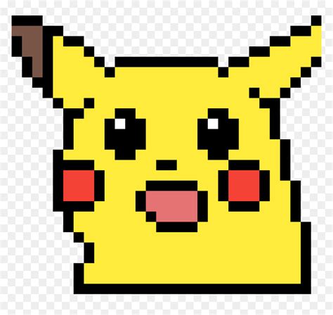 Cara De Pikachu Pixel Art, HD Png Download - vhv