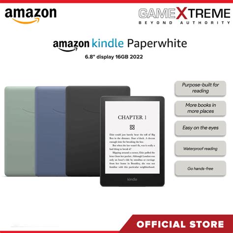 Amazon Kindle Paperwhite 16GB 11th Gen Waterproof with Adjustable Light ...