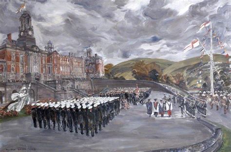 Prince Philip Presents the Queen's Colour to the Britannia Royal Naval College, Dartmouth, Devon ...