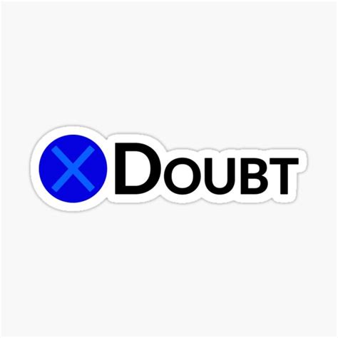 "Press X to Doubt" Sticker for Sale by PH-Design | Redbubble