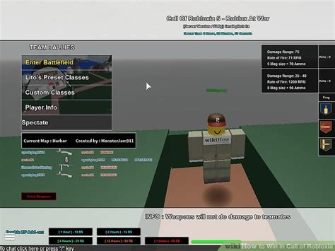 How to Win the Classic Call of Robloxia on ROBLOX (with Pictures)