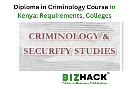 Diploma in Criminology Course In Kenya: Requirements, Colleges ...