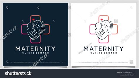 Maternity Clinic Logo Design Template Mom Stock Vector (Royalty Free) 2217324271 | Shutterstock