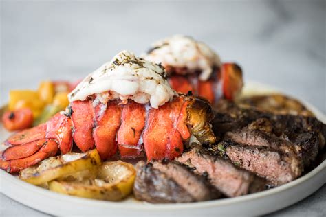 Surf and Turf Steak and Lobster Tails | aheadofthyme.com - Ahead of Thyme