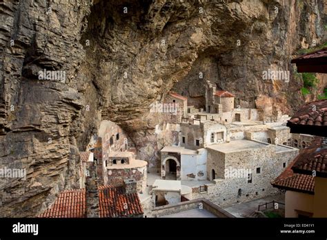 Inside the ancient Sumela monastery - originally Greek orthodox - near ...