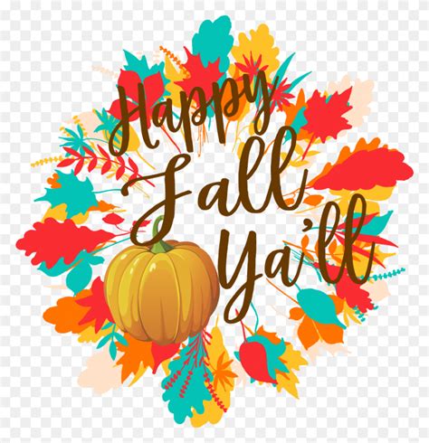 Happy Fall Yall Clip Art - Happy Fall Y All Clipart - FlyClipart