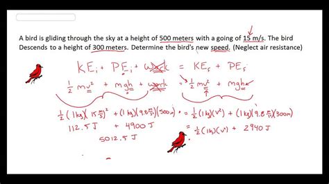 how to solve kinetic and potential energy problems