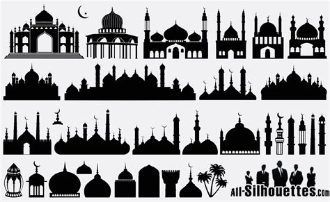 Pin by émilie on Silhouettes | Mosque silhouette, Mosque, Islamic holidays