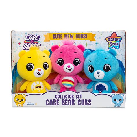 NEW 2022 Care Bear Cubs 8" Bean Plush 3-Pack - Soft Huggable Material! - Walmart.com