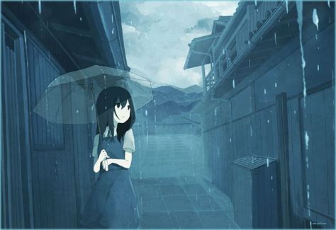 Rain Sad Anime Rain Aesthetic Anime HD Wallpaper Pxfuel 5500 | The Best ...