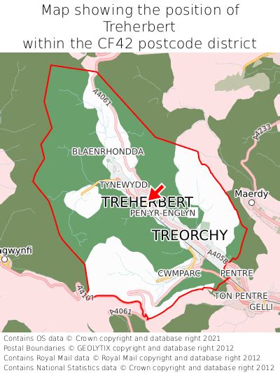 Where is Treherbert? Treherbert on a map