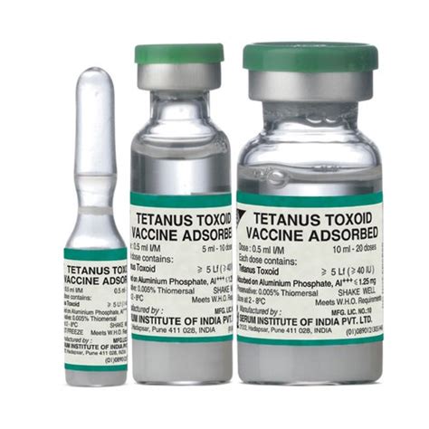 Tetanus Toxoid Vaccine Adsorbed at Rs 500/piece | Anti Cancer Medicine in New Delhi | ID ...