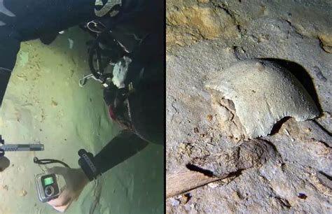 8,000 year-old human skeleton found by cave divers near Tulum