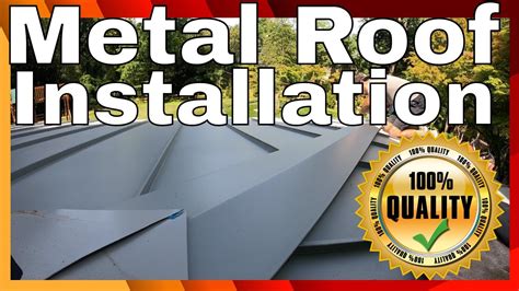 Metal Roof Installation New Construction - YouTube