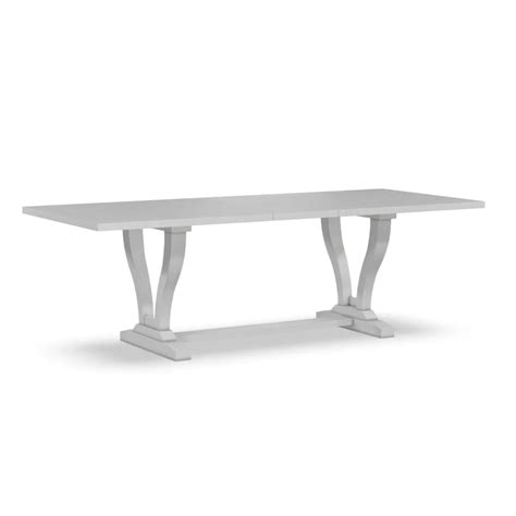 John Thomas Curated Collection CTB-71x1+CTT-4094x1 28 Farmhouse Dining Table with Trestle Base ...