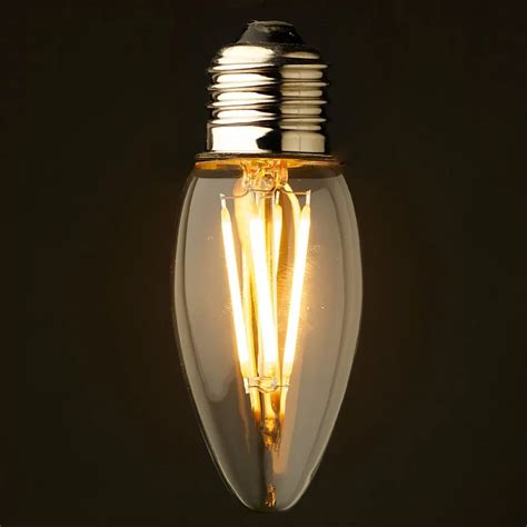 4W 6W,Retro LED Filament Light Bulb,Cool Warm White,E26 E27 Base ...