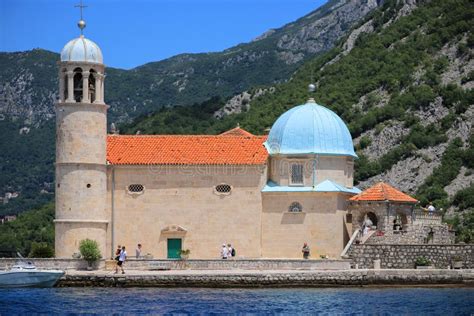 Church of Our Lady of the Rocks in Montenegro Editorial Photography - Image of church, adriatic ...