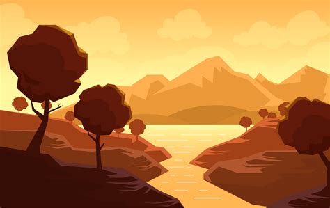 Illustration de paysage abstrait Vector 203128 - Telecharger Vectoriel ...