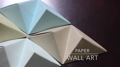 DIY - Origami Wall Art - YouTube