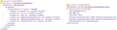 Example of XML schema (on the right) and related XML data (on the left)... | Download Scientific ...