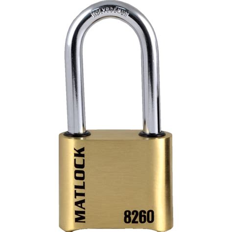 Matlock Heavy Duty Hardened Steel Combination Padlock - 51mm