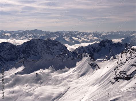 Zugspitze ski resort Stock Photo | Adobe Stock