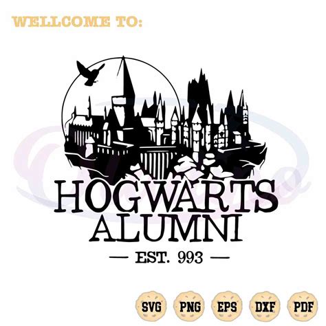 Harry Potter Hogwarts Alumni Best Design SVG Cutting Digital File - Oladino