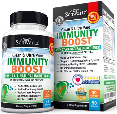 Immunity Boost Supplement with Elderberry, Vitamin A, Echinacea & Zinc ...