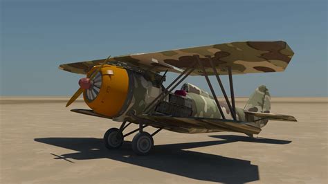 3d model of biplane