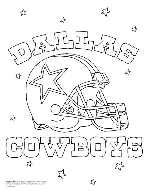 cowboy football Colouring Pages