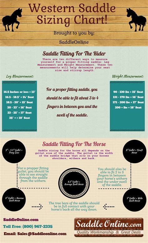 Western Saddle Sizing Chart | saddleonline.com | Horse care, Horses, Horse care tips