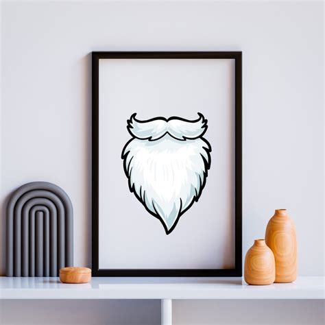 Santa Beard / Svg, Png, Eps, Dxf / Cricut , Silhouette File - Etsy