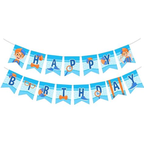 Blippi Birthday Banner - Blippi Party Supplies - Walmart.com