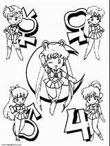 Sailor Moon Coloring Pages Mars sketch template