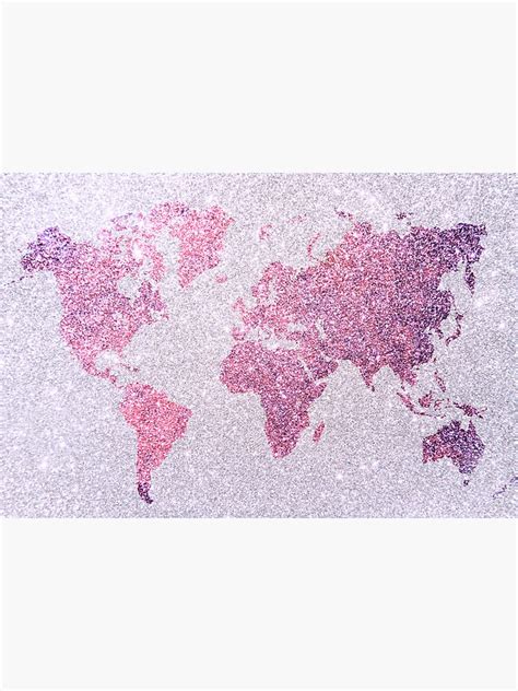 "Girly World Map" Sticker by nsstudio | Redbubble