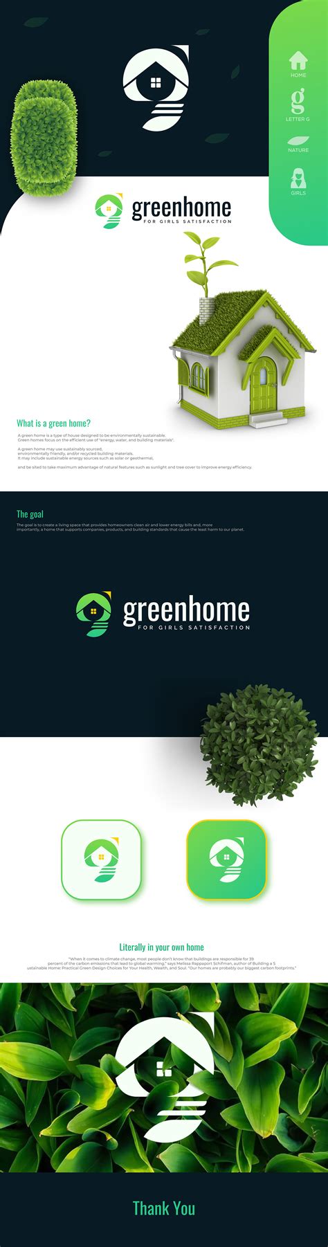 Green Home Modern Logo Design on Behance