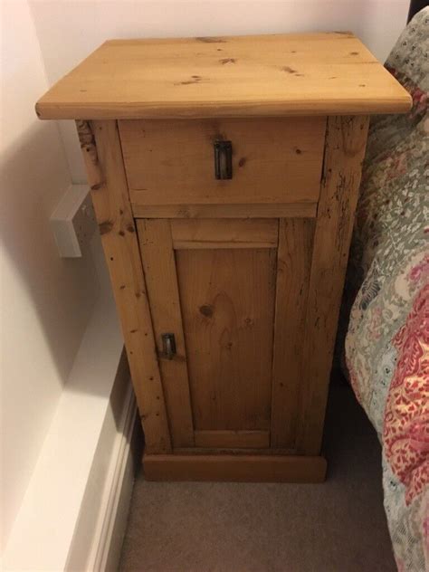 Antique pine bedside table | in Harleston, Norfolk | Gumtree