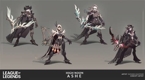 ArtStation - High Noon Ashe, Oussama Agazzoum Game Concept Art ...