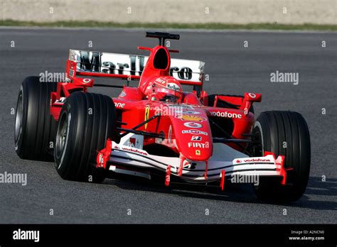 Michael Schumacher GER makes his first laps in the Ferrari 248 F1 Stock ...