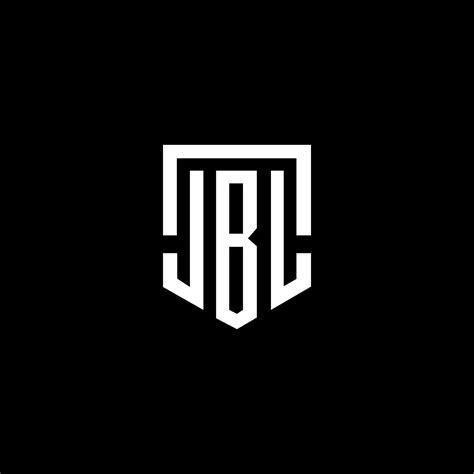 diseño de logotipo de letra jbl sobre fondo negro. Concepto de logotipo ...