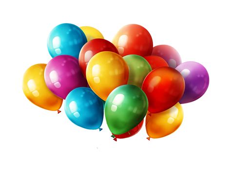 Balloons, Balloons Png, Happy Birthday balloons transparent background AI Generative 27522293 PNG