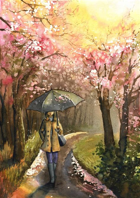 Spring rain by JoaRosa on DeviantArt