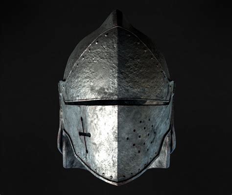 OBJ file Medieval Knight Helmet・3D printer model to download・Cults