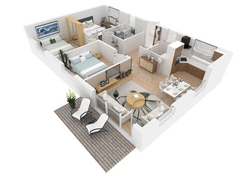 3d Floor Plan Render By Editedart Rendered Floor Plan Floor Plans ...