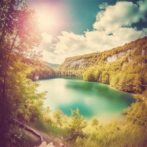 Premium AI Image | Beautiful nature beautiful live bright colors and nice landscape