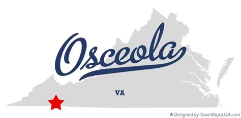 Map of Osceola, VA, Virginia