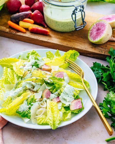 Romaine Lettuce Salad with Green Goddess – A Couple Cooks