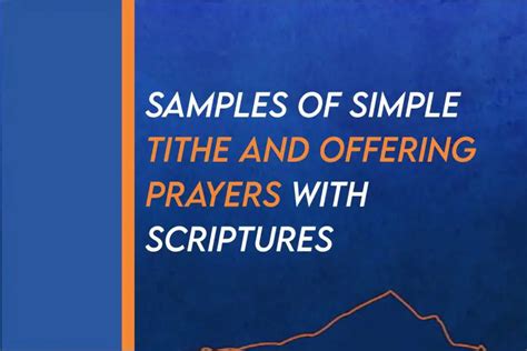 30+ Short Powerful Simple Offering Prayer and Scriptures To Use In Church - TipsQuotesWishes