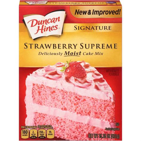 Duncan Hines Strawberry Cake Mix 15.25 Oz - GJ Curbside