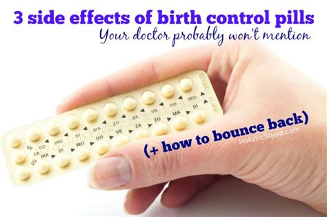 3 Long Term Side Effects of Birth Control Pills - Holistic Squid